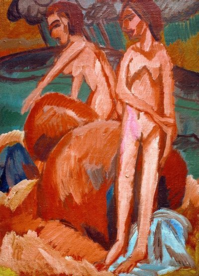 Bathers by the Sea by Ernst Ludwig Kirchner